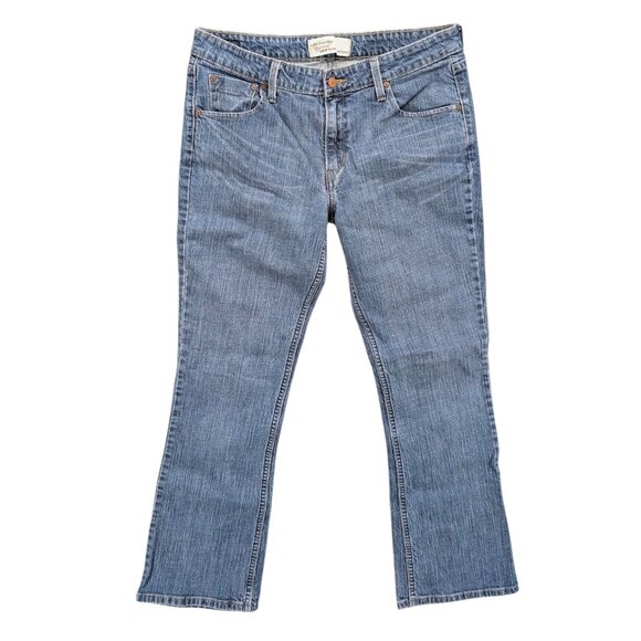 Levis Signature Low Rise Bootcut Jeans Womens Blue Stretch Denim Size 12 - Picture 1 of 10